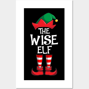 Wise Elf Matching Family Christmas Posters and Art